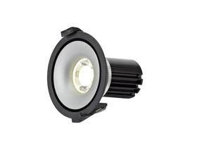 DM201086  Bolor 10 Tridonic Powered 10W 4000K 810lm 36° CRI>90 LED Engine Black/Silver Fixed Recessed Spotlight, IP20